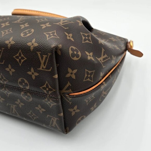 COA INCLUDED - (MM) Louis Vuitton Turen Women's Handbag Monogram Brown 2-Way - Picture 16 of 16